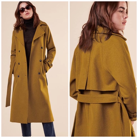 Reformation Jackets & Blazers - Reformation Paddington Coat in Safron Size Small